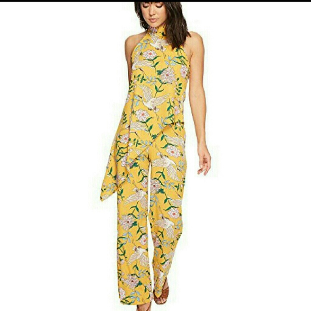 Palazzo leg pants floral